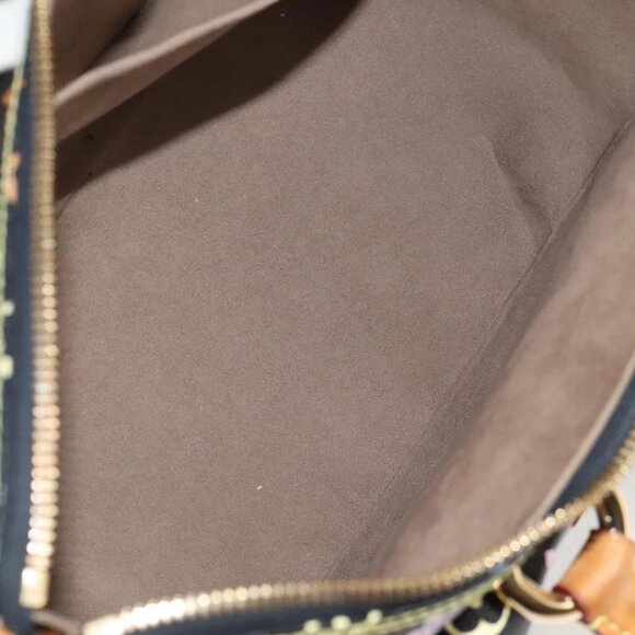 LOUIS VUITTON Monogram Multicolor Rita Tote Bag Black M40126 LV Auth 121294V - Picture 11 of 16